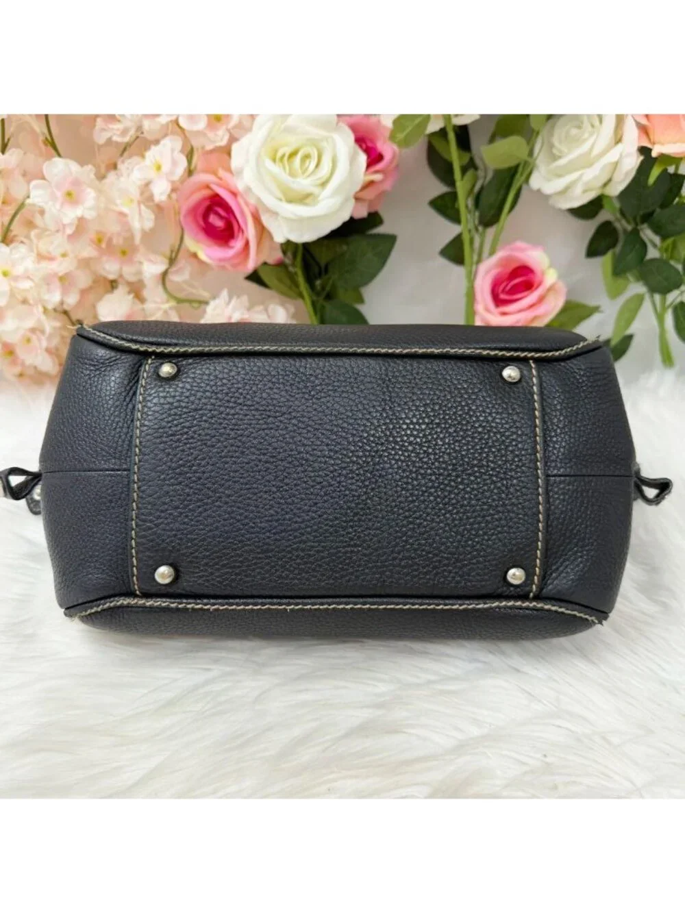 Chanel Leather Mini Boston Bag
